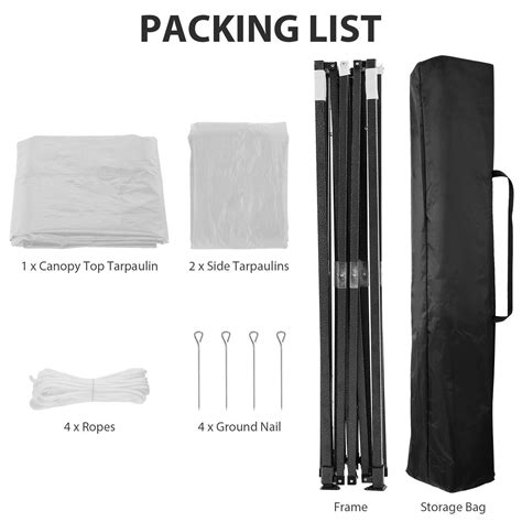 Buy Sihanm 10'x10' Pop Up Commercial Instant Gazebo Canopy Tent, Fully ...