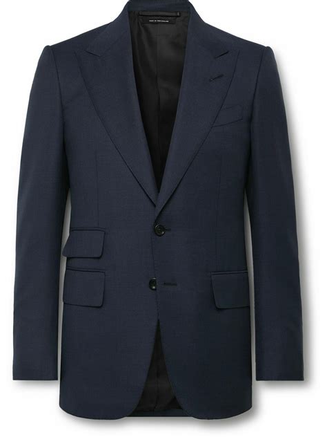 TOM FORD - Shelton Wool Suit Jacket - Blue TOM FORD
