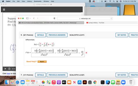 Image result for Easy Quotient Rule Problems