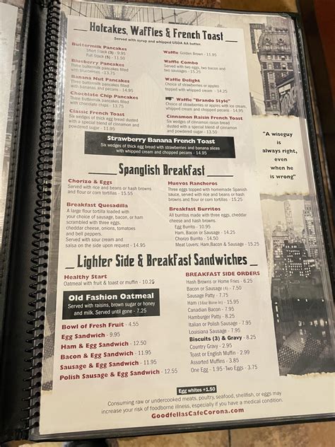 Goodfellas Cafe - Corona, CA | Review & What to Eat