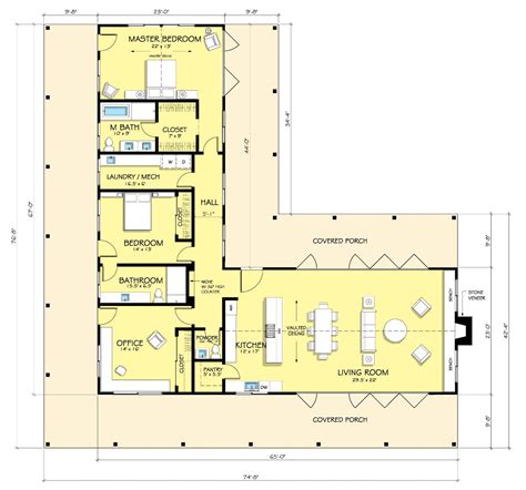 9 L-shape house plans ideas | l shaped house, l shaped house plans ...