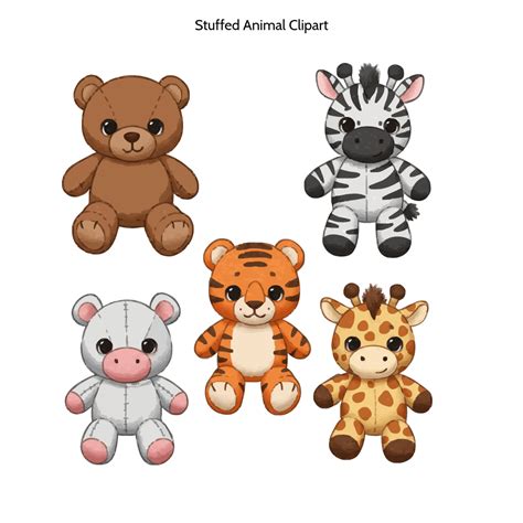 Free Stuffed Animal Clipart Template to Edit Online