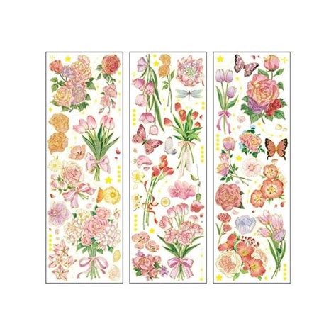 Dazzling Flowers Series Pet Stickers