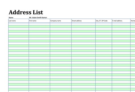 40 Phone & Email Contact List Templates [Word, Excel] ᐅ TemplateLab