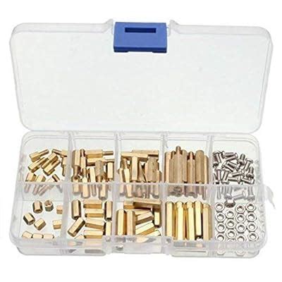 Buy 120pcs M3 Male Female Brass Hex Standoff Screw Nut Bolt PCB ...