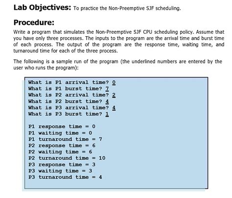 Process Scheduling Algorithms Non-Preemptive SJF 的图像结果