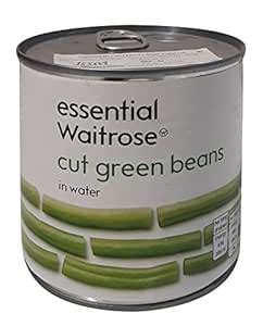 Essential Waitrose Green Cut Beans - in Water, 400g Tin : Amazon.in ...