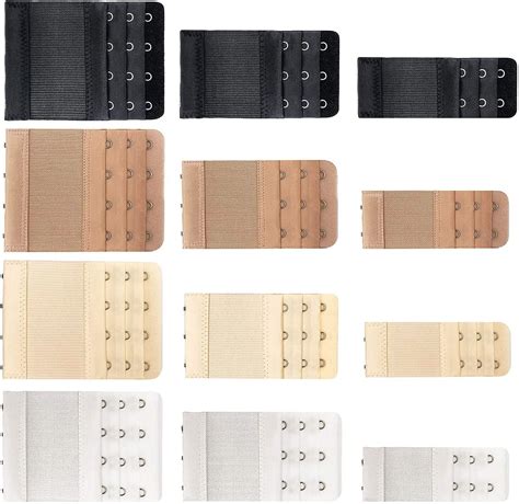 Buy Aphlos 12 Pack Flexible Bra Extender Strap 234 Hooks Adjustable Bra ...