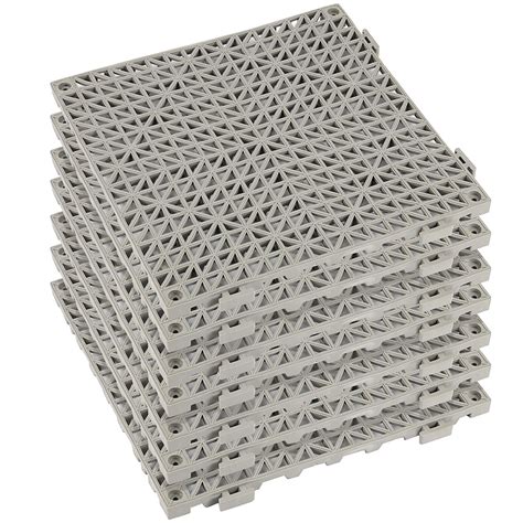 SEUNMUK 10 Pack 11.8" x 11.8" Outdoor Interlocking Mats, Interlocking ...