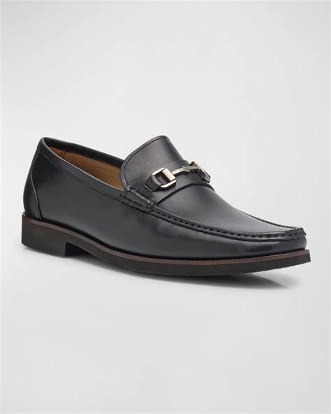 Peter Millar Men's Leather Bit Loafers | Neiman Marcus