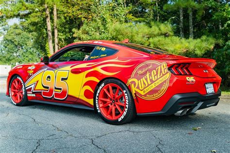 2024 Ford Mustang GT Transformed Into A Real-Life Lightning McQueen | Carscoops