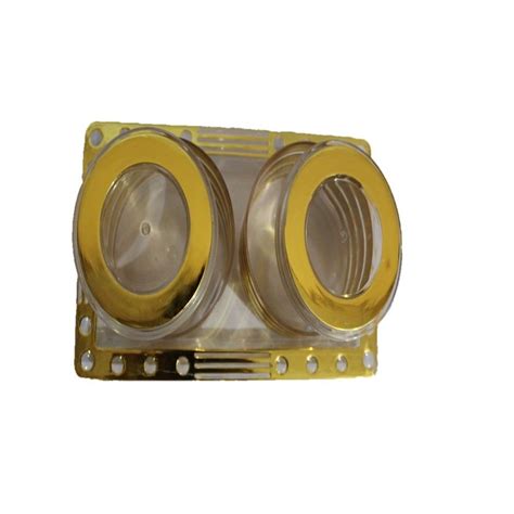 Gk & Sons Plastic Golden Coloured Serving Trey : Amazon.in: Home & Kitchen