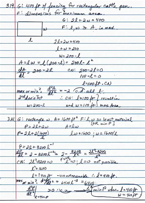 Image result for Calculus Homework Problem Optimization Examples