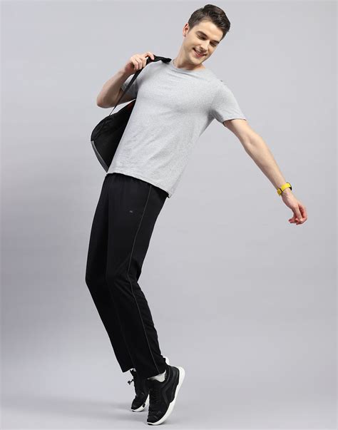 Buy Men Black Solid Regular Fit Lower Online in India - Monte Carlo