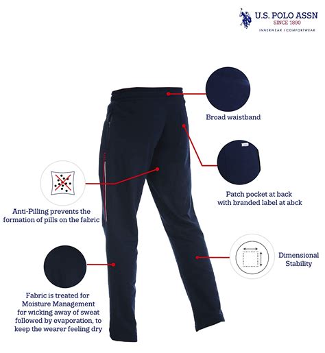 US Polo Assn. Men's Cotton Track Pants Dark Blue Lower – Stilento