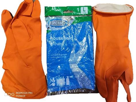 Safety Gloves - Bestow Flocklined Industrial Rubber Hand Gloves ...