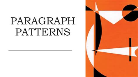 Image result for Paragraph Patterns