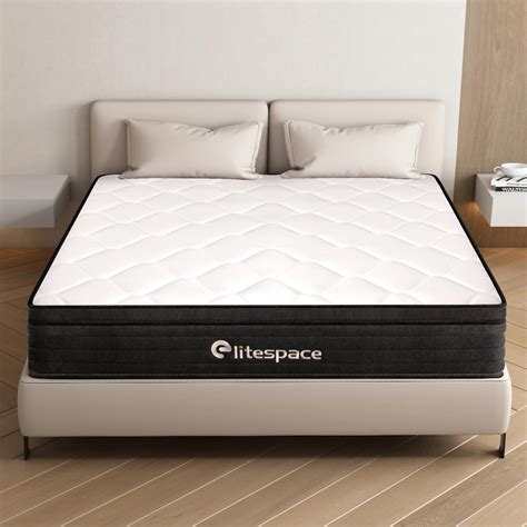 elitespace Queen Size Mattress,10 Inch Grey Memory Foam Hybrid Queen ...