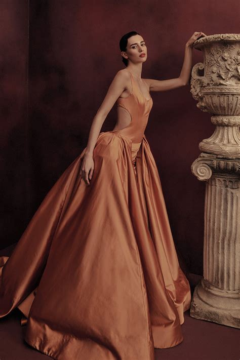 STRUCTURED COLUMN GOWN – Gauri and Nainika