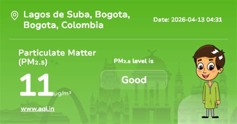 Lagos de Suba Particulate Matter (PM2.5) Level: Real-Time Air Pollution ...