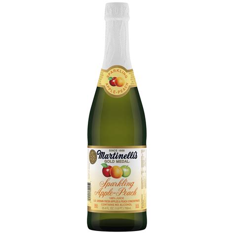 Martinelli's Gold Medal Sparkling Apple-Peach Cider with 100% Pure ...