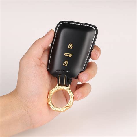 Keycare Italian Leather Key Cover Compatible for Volkswagen Virtus ...