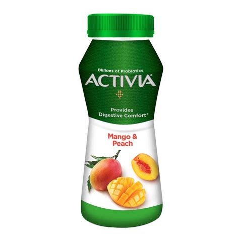 Activia Go Peach & Mango Flavor Yogurt Drink 180 ml Online at Best ...
