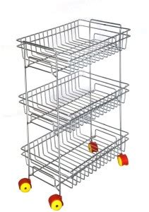 GOODGRIEF Steel Kitchen Trolley Price in India - Buy GOODGRIEF Steel ...