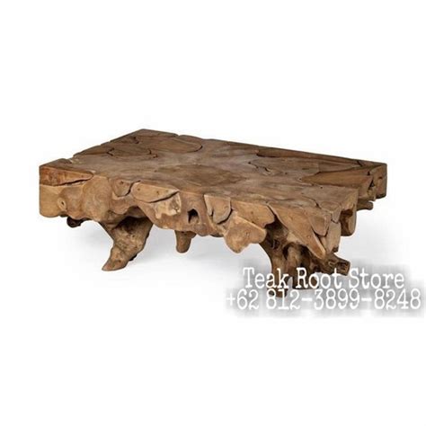Jual Meja Tamu Kotak Akar Kayu Jati Model Kayu Apung atau Driftwood ...