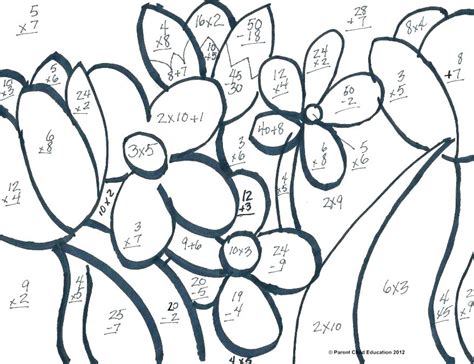 Image result for 3rd Grade Math Coloring