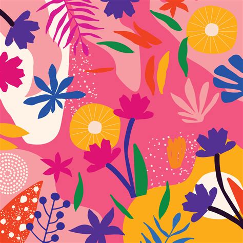 Colorful organic shapes doodle collection. Cute botanical shapes ...