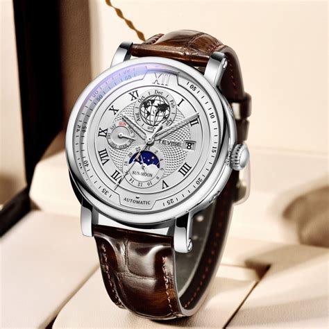 Lige Men Watch Automatic Mechanical Date Month Week Dial India | Ubuy