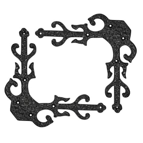 Shristy Hardware "Jesse" Black Antique Cast Iron Corner L - Support ...