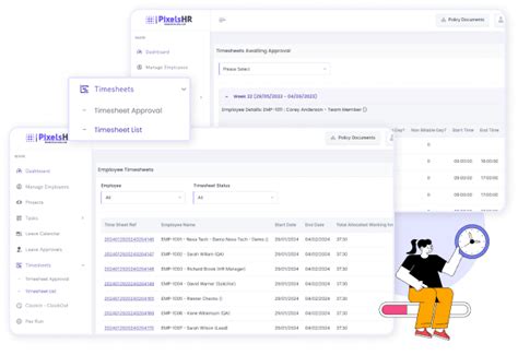 Timesheet Management - Pixels HR