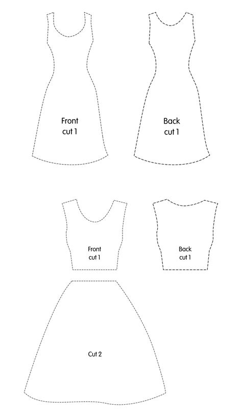 Printable Barbie Doll Clothes Patterns | Sewing barbie clothes, Barbie ...