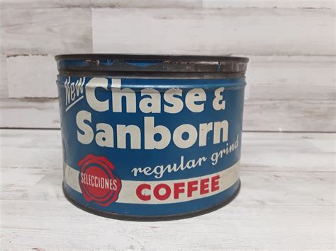 Chase and Sanborn Coffee Tin Can / Vintage Advertising Coffee - Etsy
