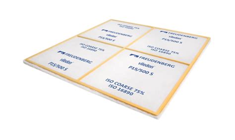 Filter panels Filter panel with P 15/500 S | Freudenberg Filtration ...