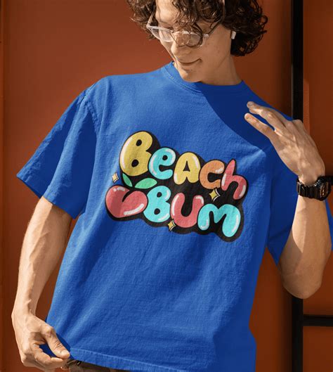 Beach Bum Men Beachwear Beach T-shirt by Cute Stuff Co.