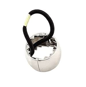 Buy Style Tweak Silver Hair Cuff Ponytail Holder Rubber Band at Amazon.in