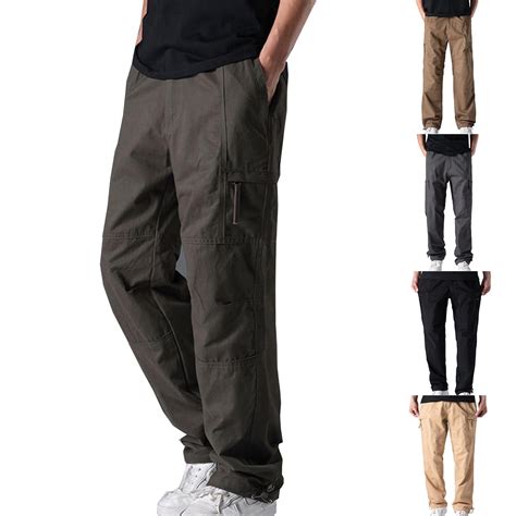 BiZtdJrK Big and Tall Cargo Pants for Men High Waist Relaxed Fit ...