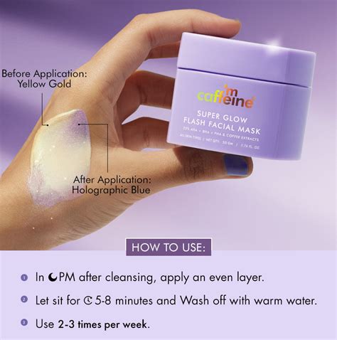 Super Glow Flash Facial 25% AHA+BHA+PHA Face Mask - 50gm – mCaffeine