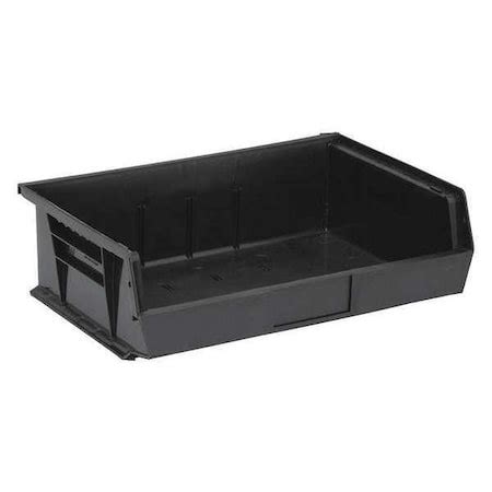 Quantum Storage Systems Hang & Stack Storage Bin, Polypropylene, 16 1/2 ...
