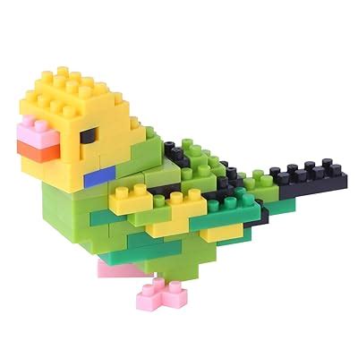 Nanoblock Budgie Green Opaline Building Kit India | Ubuy