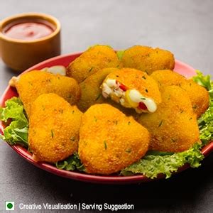 ITC MASTER CHEF Cheesy Corn Triangles Nuggets with Cheddar Cheese, Veg ...