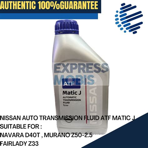 100% ORIGINAL NISSAN AUTO TRANSMISSIONS FLUIDS ATF MATIC J ( AUTO GEAR BOX OIL ) KLE2300001 ...