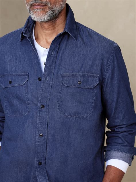 Chambray Shirt Men
