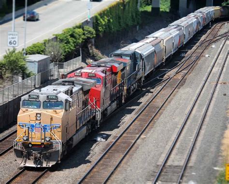 Parts of a Train - Locomotive and Cars Parts With Scheme