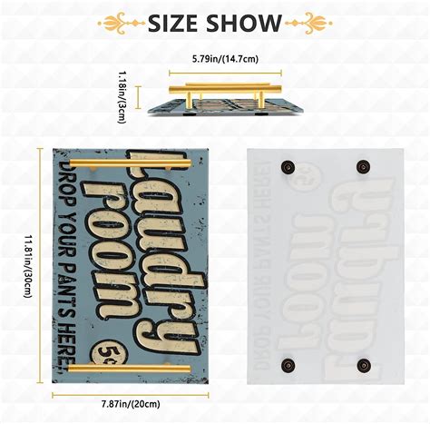 Buy Laundry Room Vanity Tray with Gold Handles Funny Decorative Tray ...