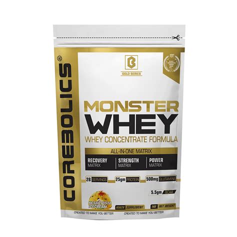 COREBOLICS SCIENCE OF ANABOLIC NUTRITION Monster Whey Protein ...