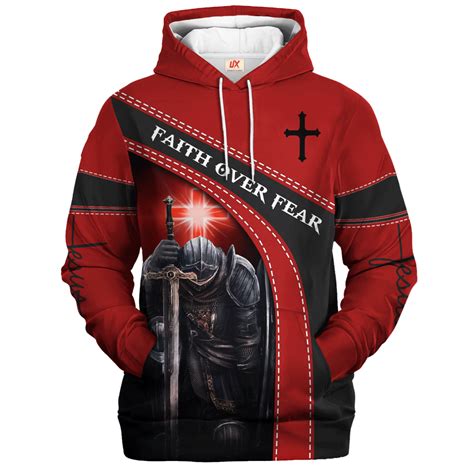 Faith Over Fear | Christian Microfleece Hoodie, Jesus & God Hoodie Gift ...